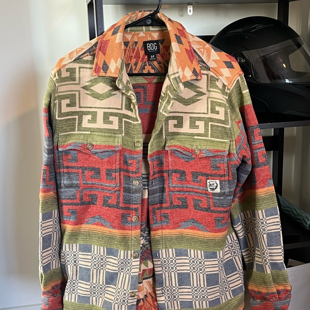 Multicolor Patterned Men's Jacket
